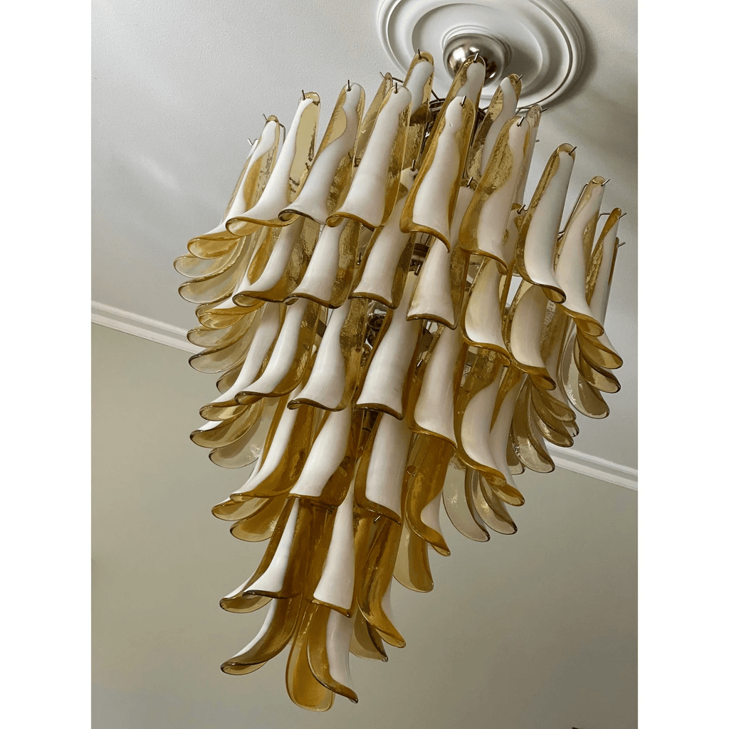 Contemporary Dravina Glass Petals Pendant Lamp - CasaraHouse