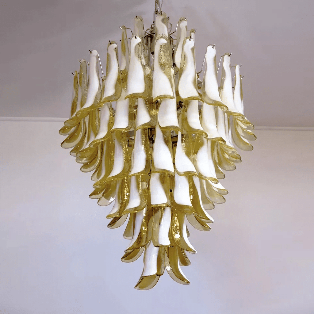 Contemporary Dravina Glass Petals Pendant Lamp - CasaraHouse