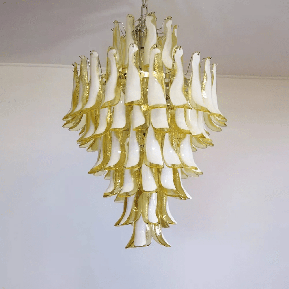 Contemporary Dravina Glass Petals Pendant Lamp - CasaraHouse