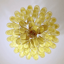 Contemporary Dravina Glass Petals Pendant Lamp - CasaraHouse