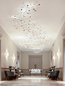 Leaf Twisted Sculptural Customize Chandelier