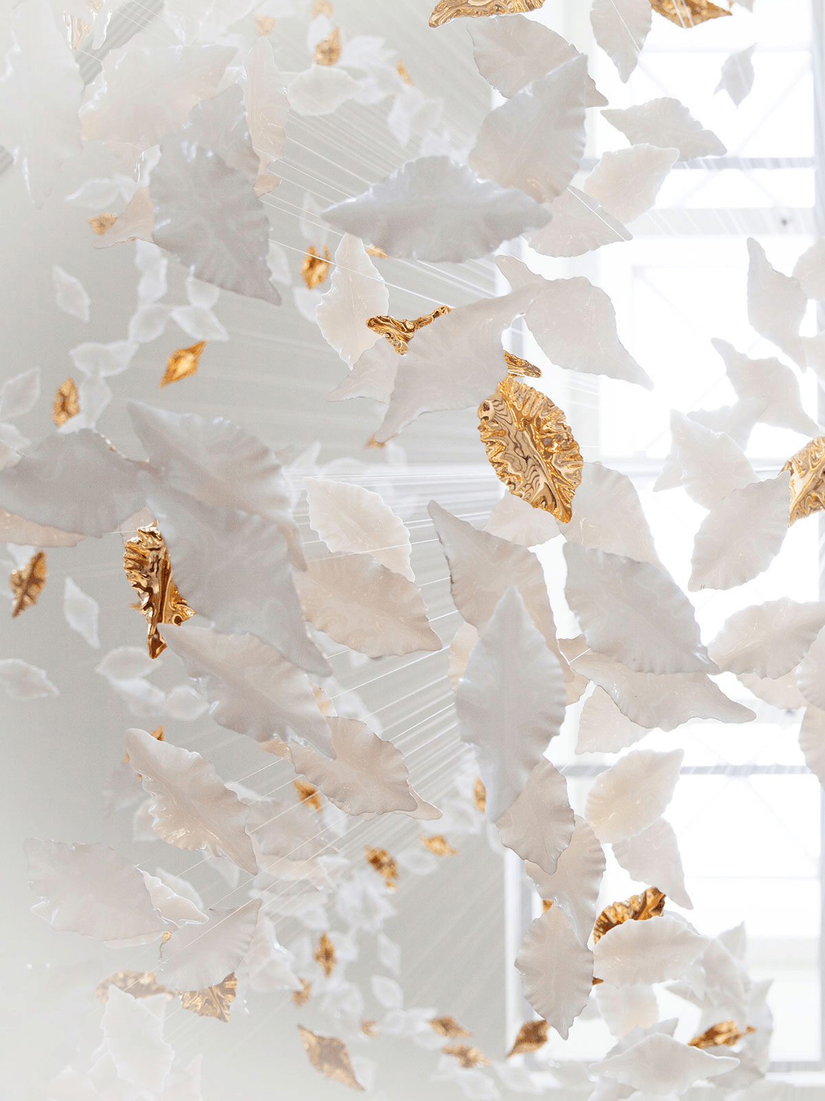 Leaf Twisted Sculptural Customize Chandelier