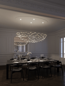 Leaf Twisted Sculptural Customize Chandelier
