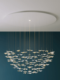 Leaf Twisted Sculptural Customize Chandelier