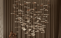 Leaf Twisted Sculptural Customize Chandelier