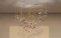 Leaf Twisted Sculptural Customize Chandelier
