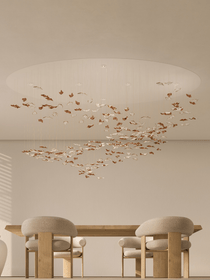 Leaf Twisted Sculptural Customize Chandelier