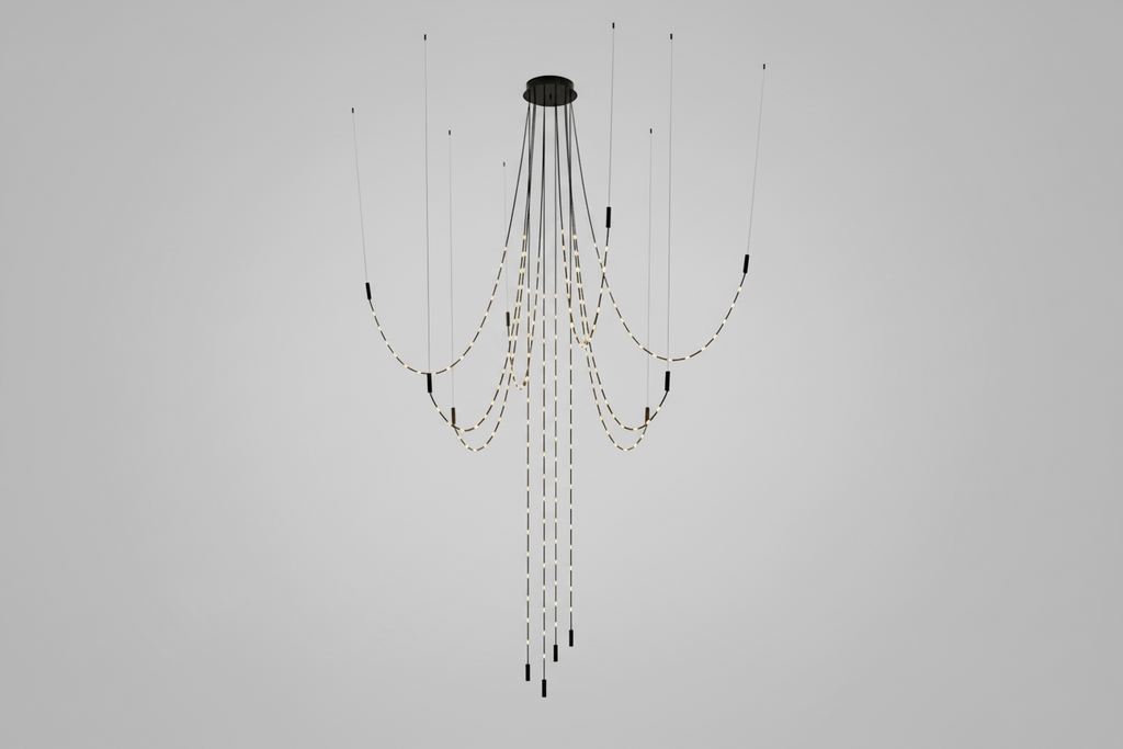 Minimalist Multiple Light Point Chandelier - CasaraHouse