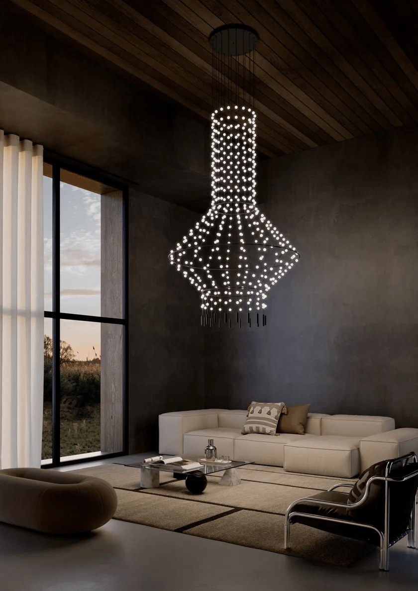 Minimalist Multiple Light Point Chandelier - CasaraHouse