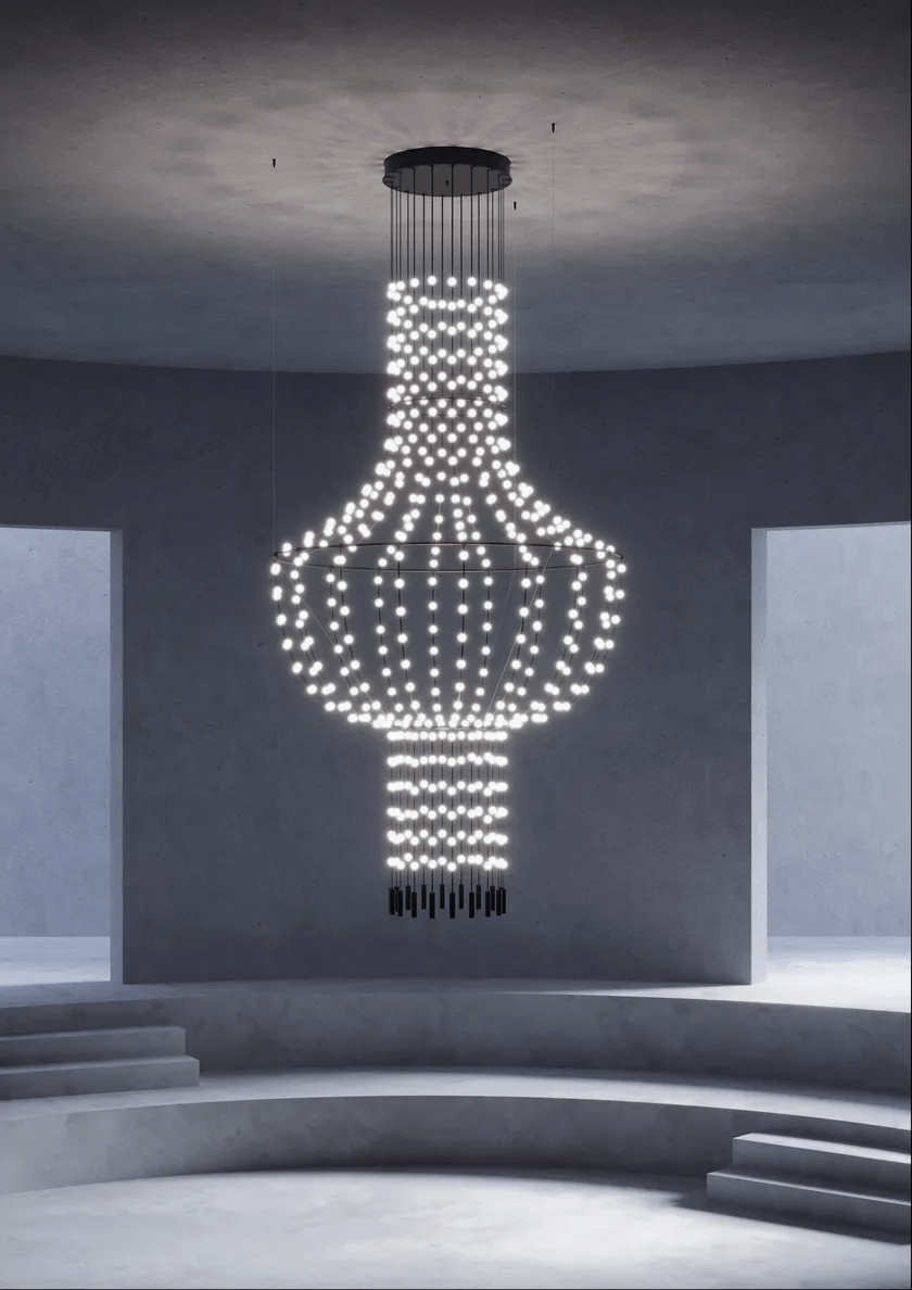 Minimalist Multiple Light Point Chandelier - CasaraHouse