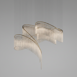 Luxury Waterfall Crystal Droplet Chandelier - CasaraHouse