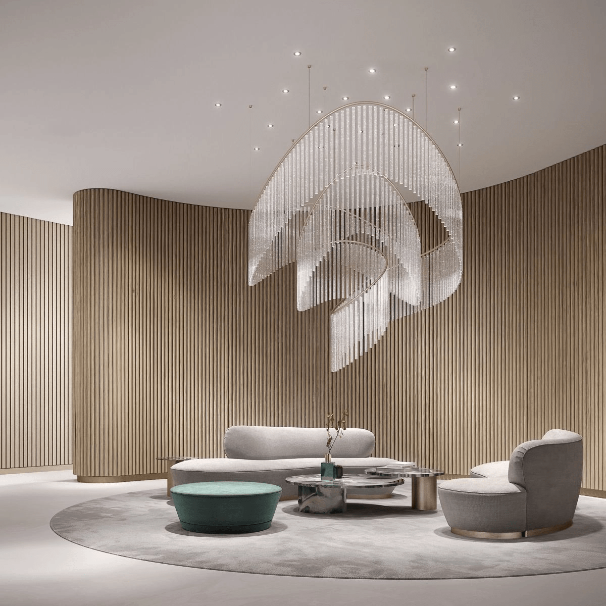 Luxury Waterfall Crystal Droplet Chandelier - CasaraHouse