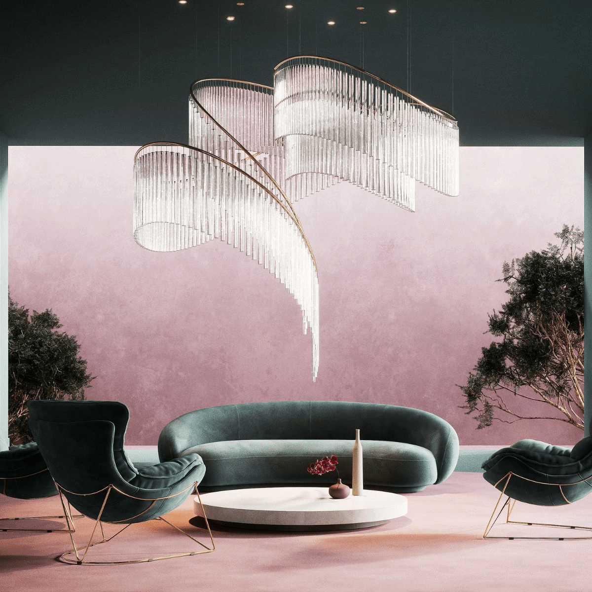 Luxury Fringe Waterfall Chandelier - CasaraHouse