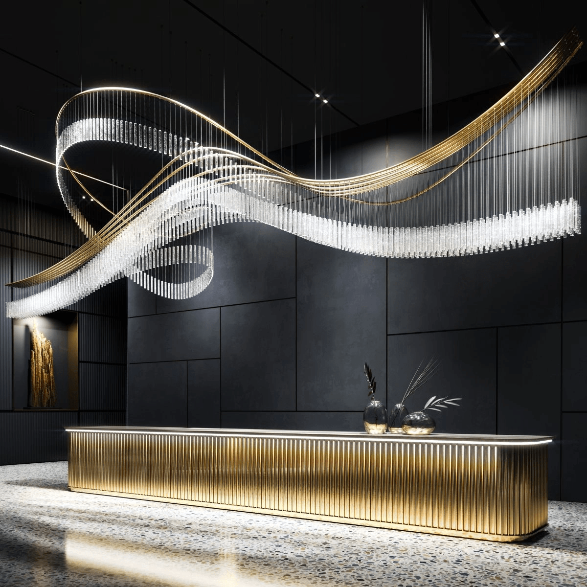Luxury Fringe Waterfall Chandelier - CasaraHouse