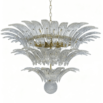 Palm Grove Murano Glass Chandelier