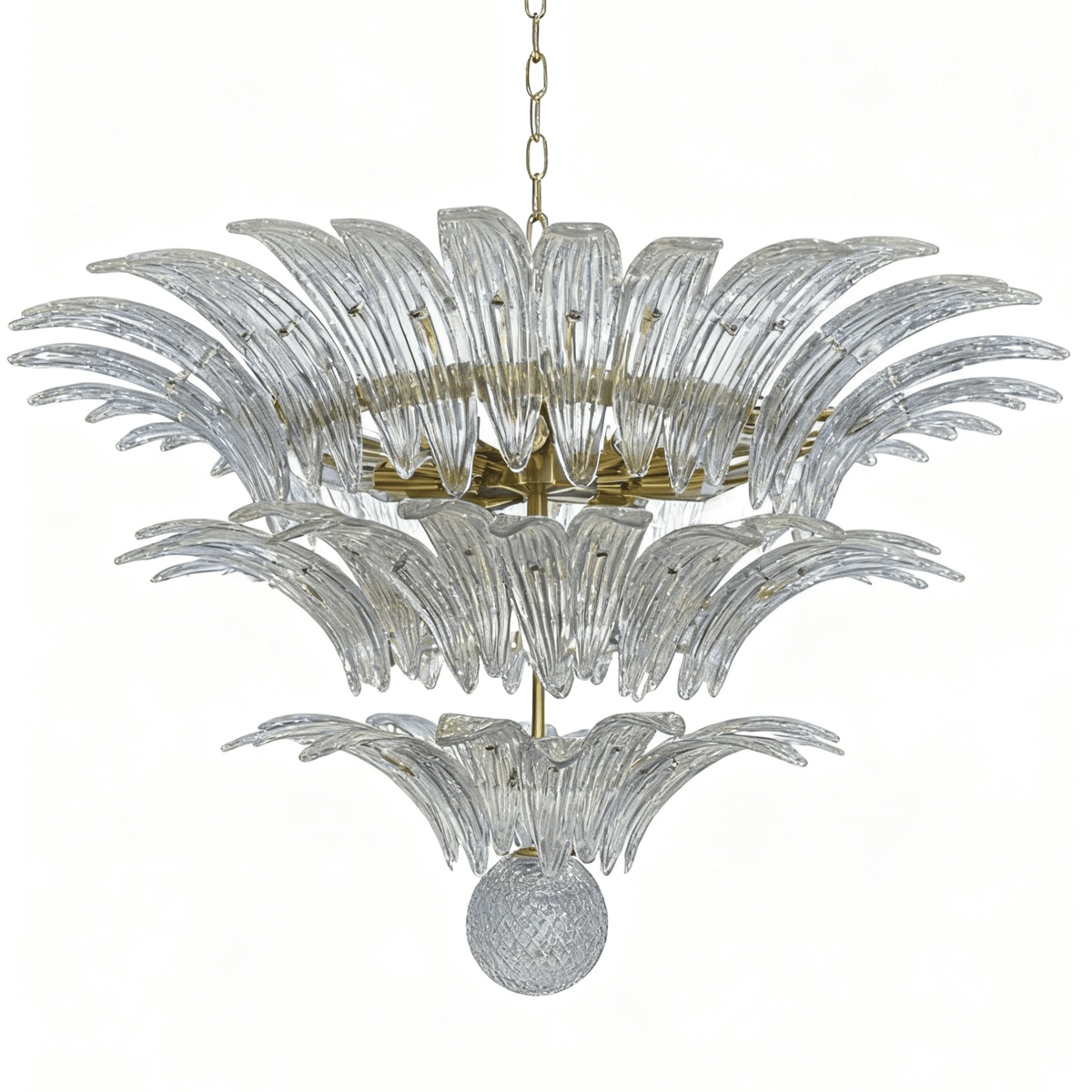 Palm Grove Murano Glass Chandelier