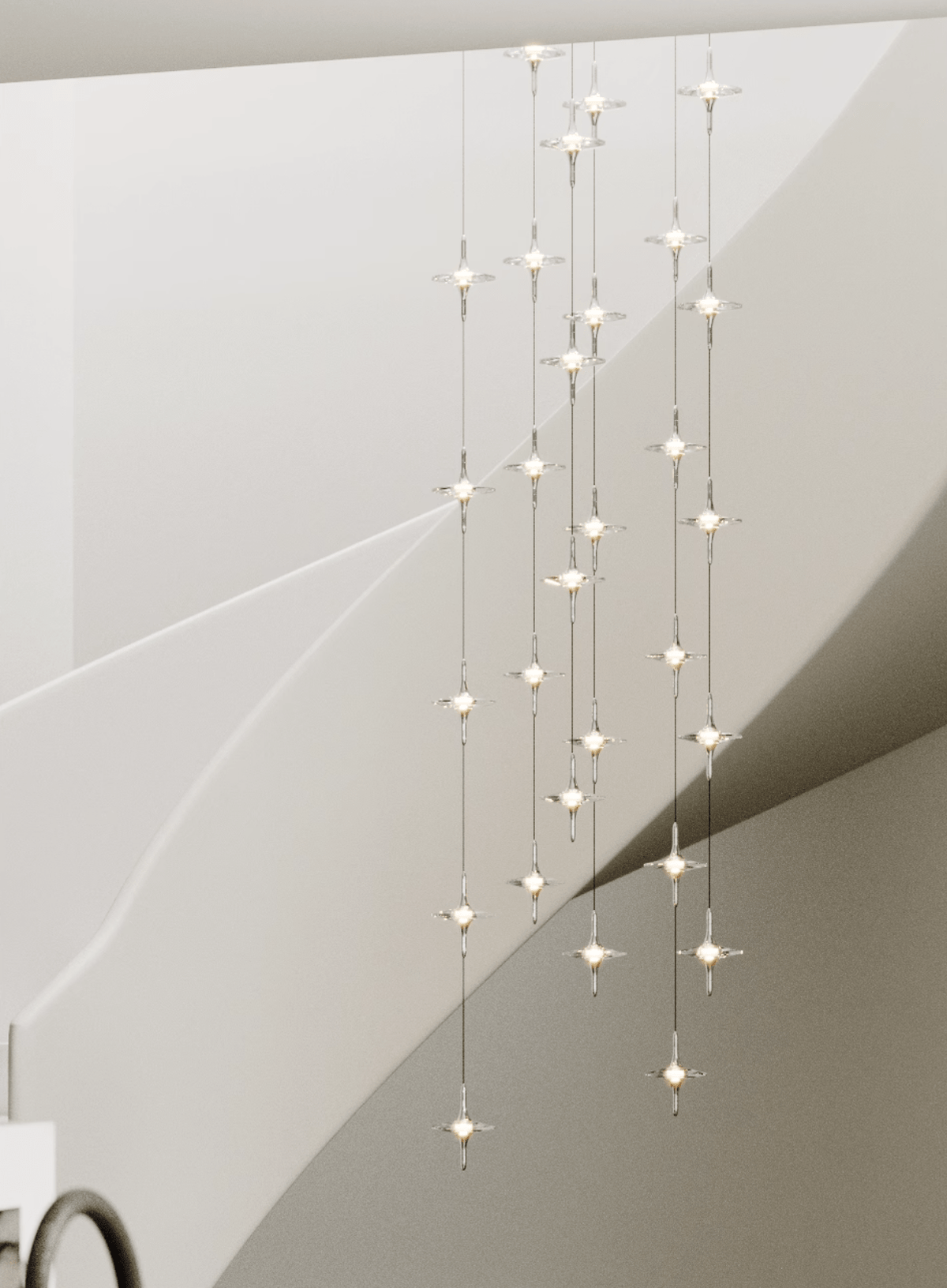 Starfall Staircase Chandelier