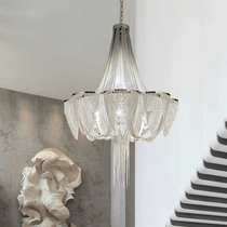 Silver Chain Tassel Chandelier