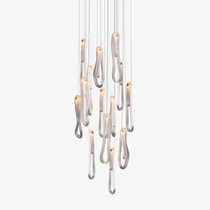 Pearlescent Filament Chandelier