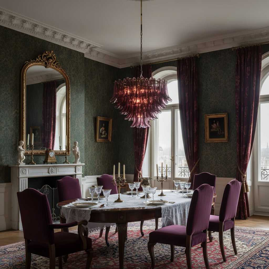 Designer Amethyst Bloom Chandelier - CasaraHouse