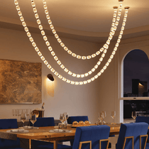 Glass Chain Chandelier