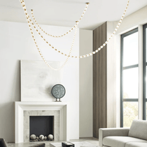 Glass Chain Chandelier