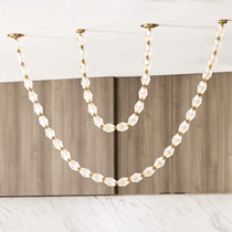 Glass Chain Chandelier