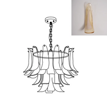 Murano Glass Leaf Chandelier