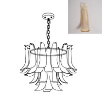 Murano Glass Leaf Chandelier