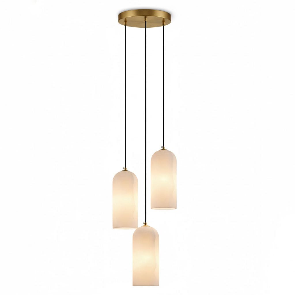 Montira Alabaster Dome Pendant Lamp - CasaraHouse