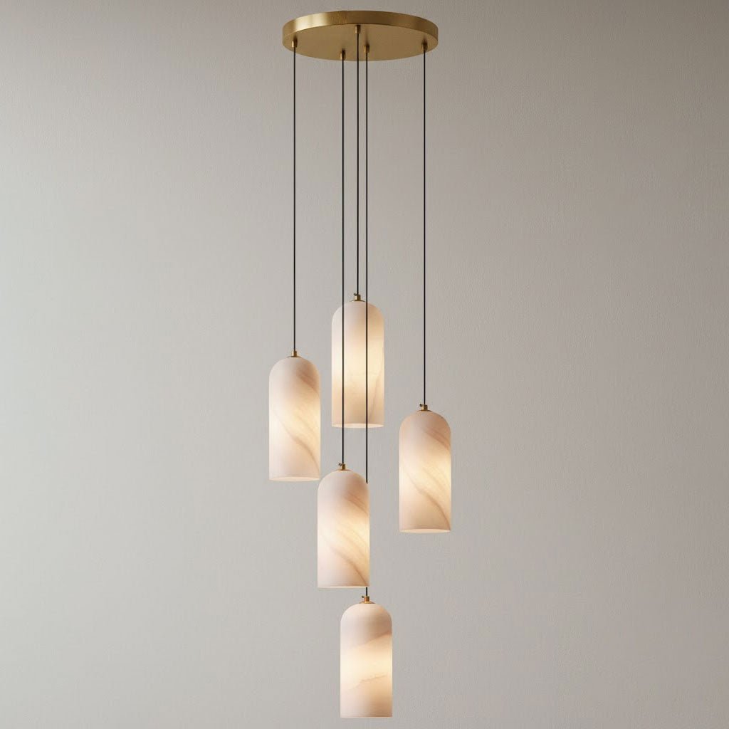 Montira Alabaster Dome Pendant Lamp - CasaraHouse