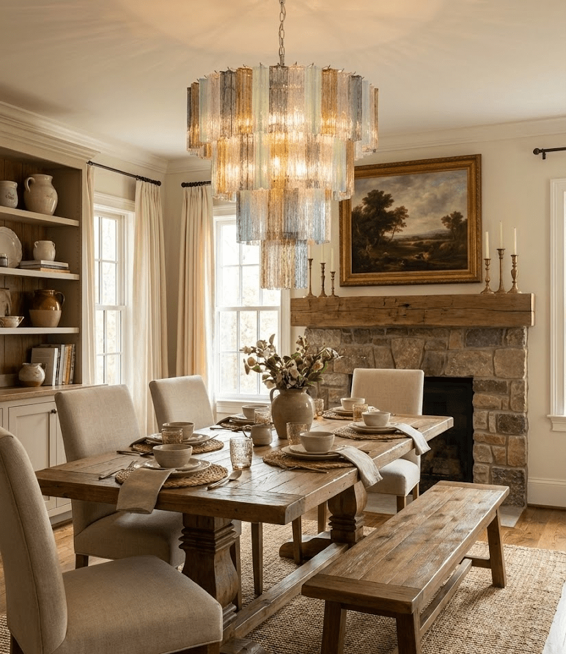Modern Lustrava Prism Chandelier - CasaraHouse