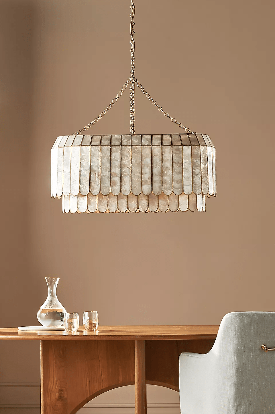 Capiz Aurelia Chandelier Secondary image