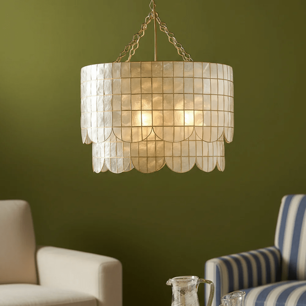 Capiz Wavecrest Chandelier Secondary image