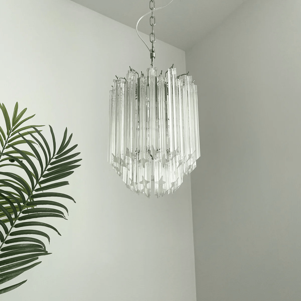 Transparant Murano Prism Chandelier