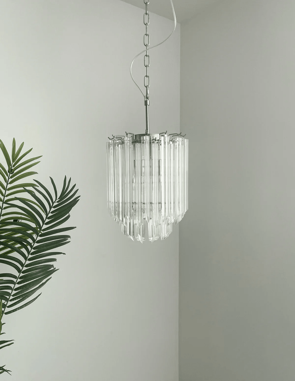 Transparant Murano Prism Chandelier