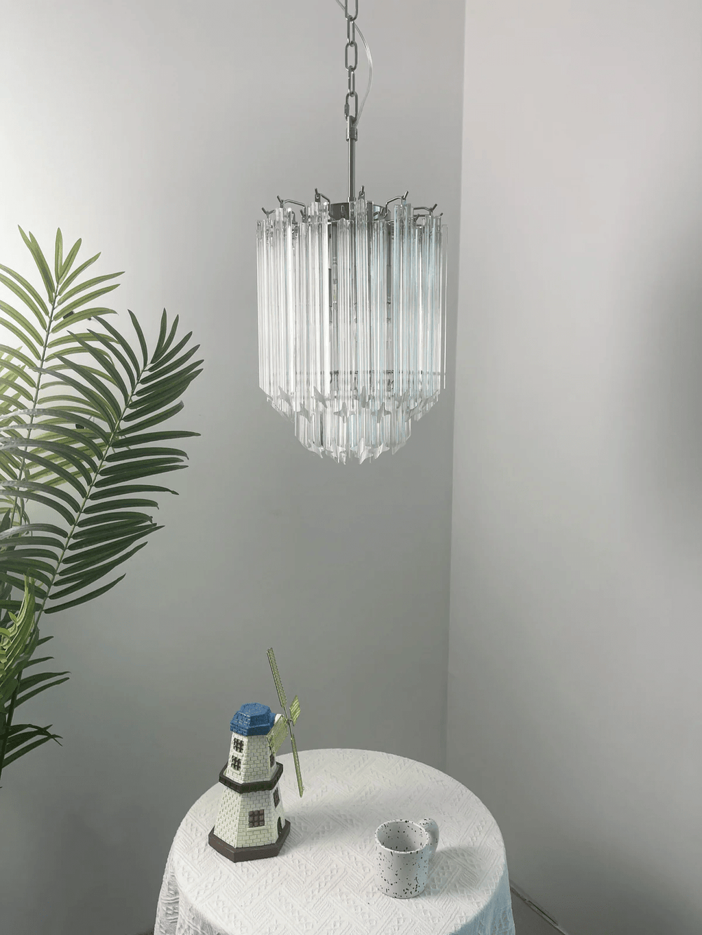 Transparant Murano Prism Chandelier
