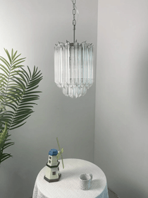 Transparant Murano Prism Chandelier