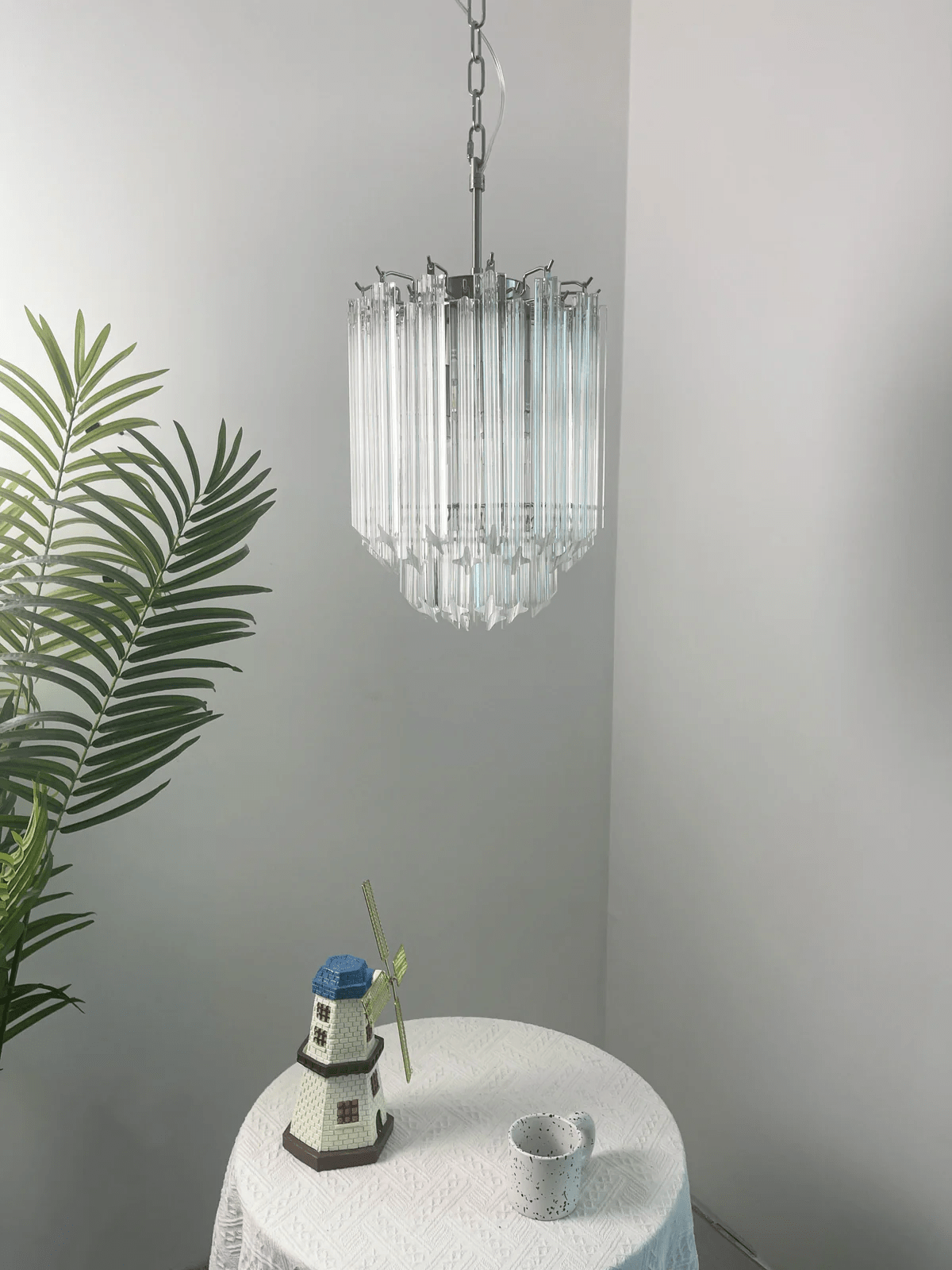 Transparant Murano Prism Chandelier