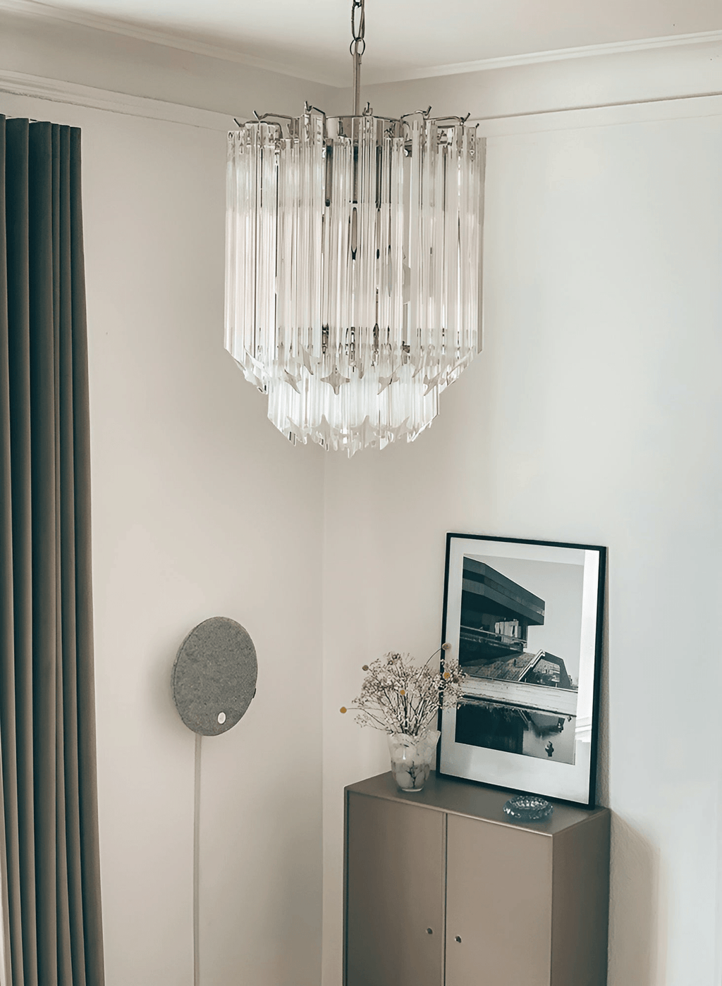 Transparant Murano Prism Chandelier