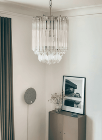 Transparant Murano Prism Chandelier