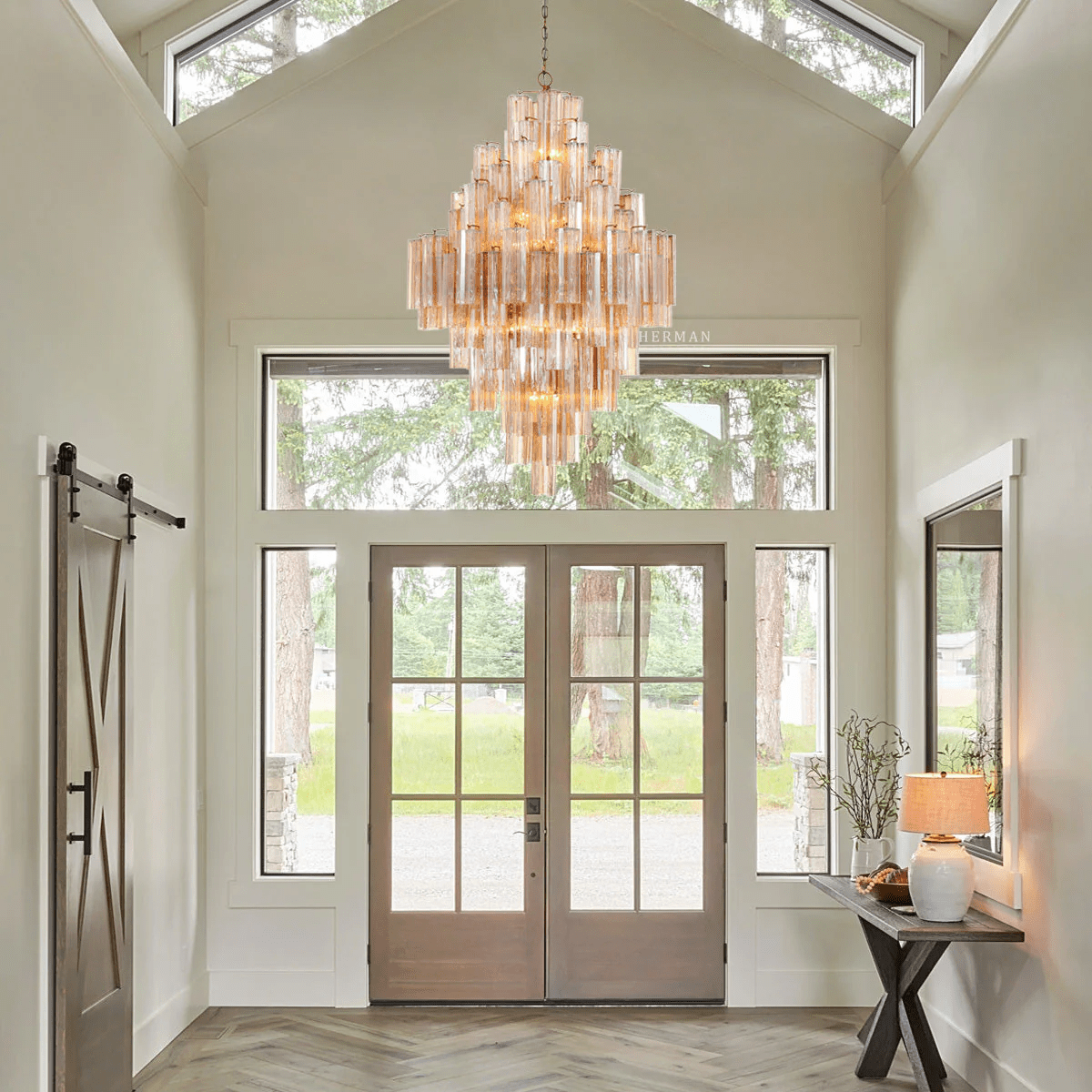 Geometric Crystal Prism Ceiling Chandelier - CasaraHouse