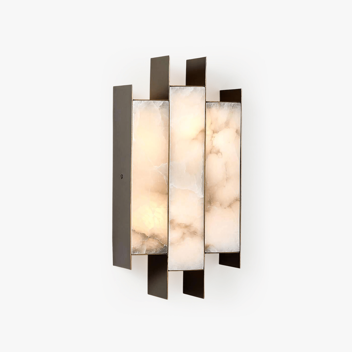 Folded Alabaster Panel Sconce Main image
