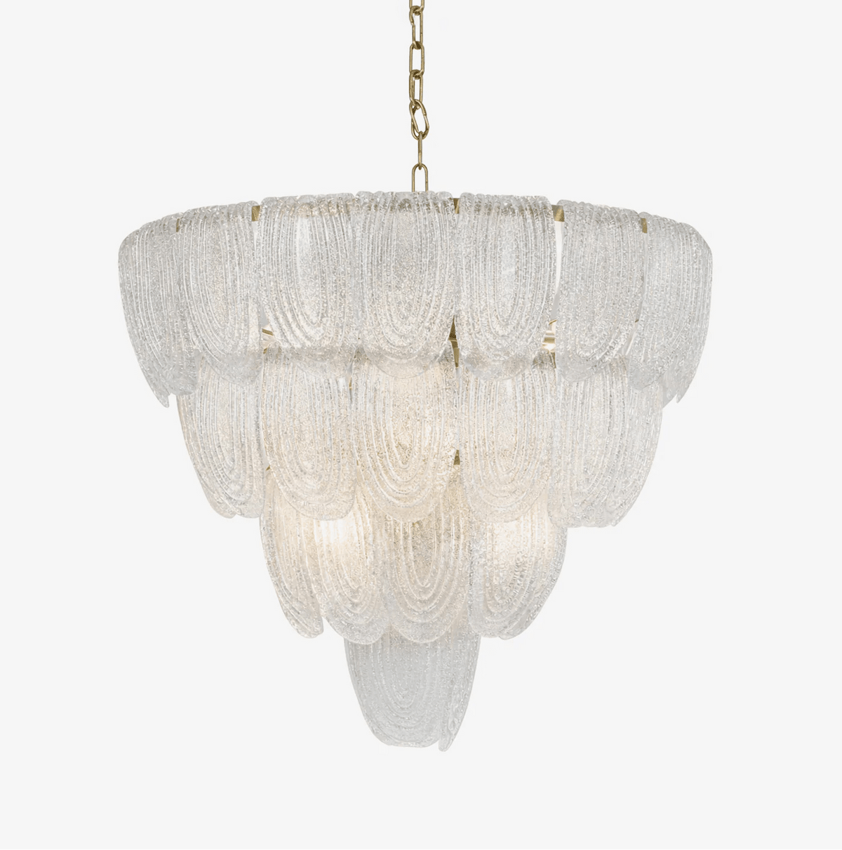 Layered Glass Petal Chandelier Main image