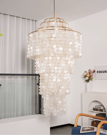 Modern Nerida Shell Chandelier