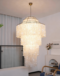 Modern Nerida Shell Chandelier