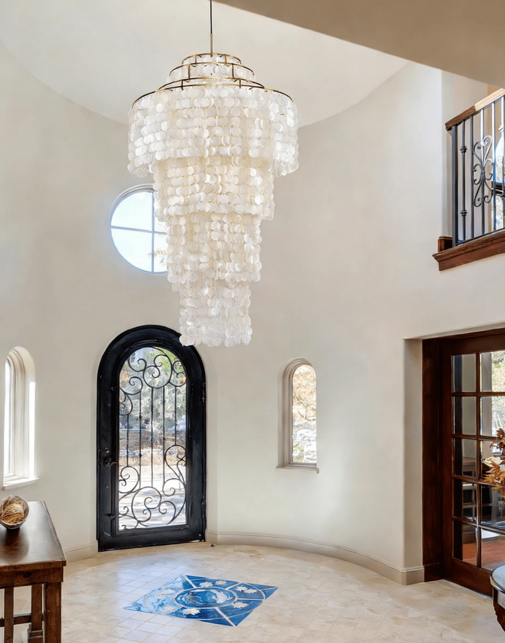 Modern Nerida Shell Chandelier
