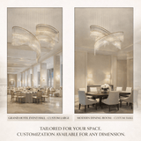 Luxury Waterfall Crystal Droplet Chandelier - CasaraHouse
