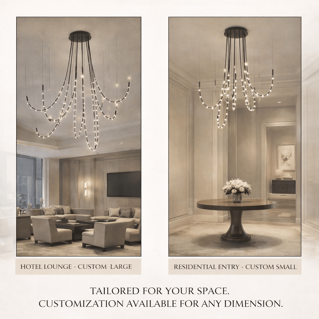 Minimalist Multiple Light Point Chandelier - CasaraHouse