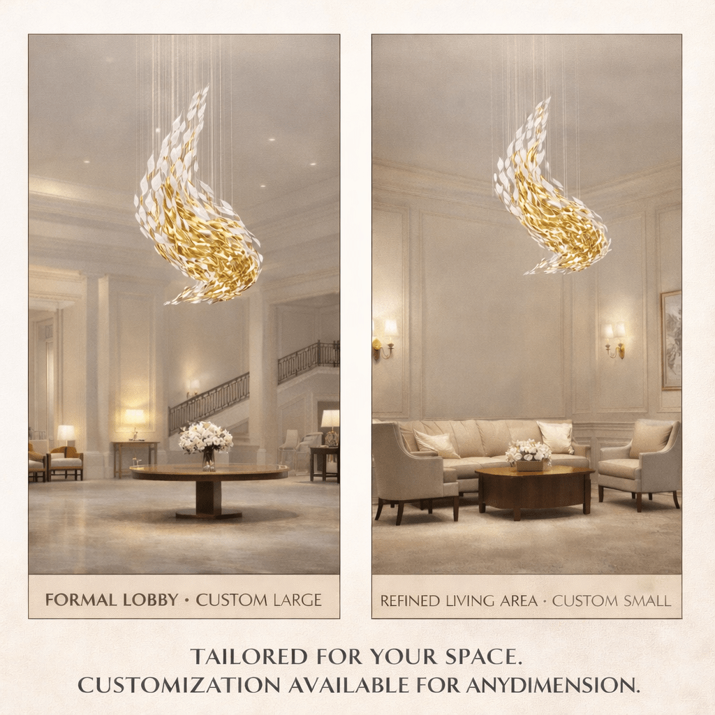 Metallic Artistic Foliage Ceiling Chandelier - CasaraHouse